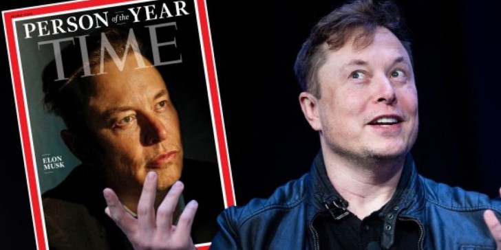 Elon Musk elegido por la revista Time como la Personalidad Del Año.