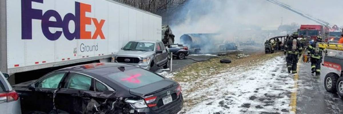 Pensilvania: Múltiple colisión en la Interestatal 81 deja terrible saldo de víctimas.