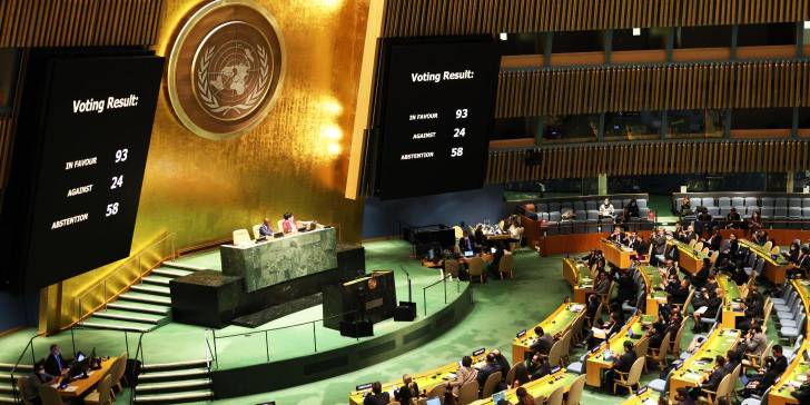 Rusia suspendida por la ONU del Consejo de Derechos Humanos.