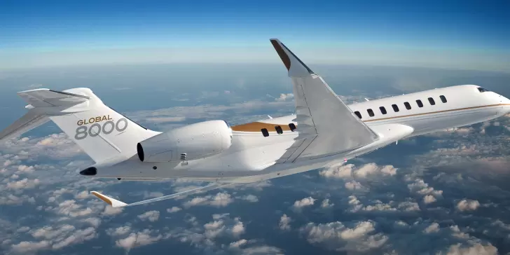 Bombardier Global 8000, el avión comercial más rápido que existe desde el legendario Concorde.