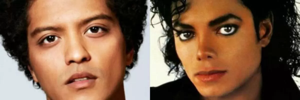 Bruno Mars y la teoría que dice que el cantante es hijo de la fallecida estrella del pop, Michael Jackson.